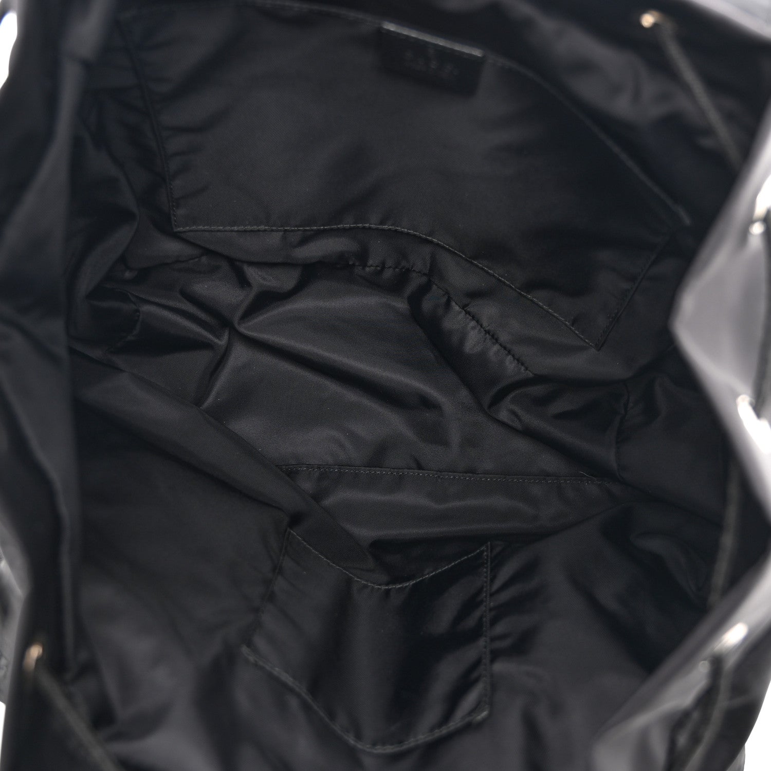 Gucci Nylon Monogram Small Single Buckle Backpack Black