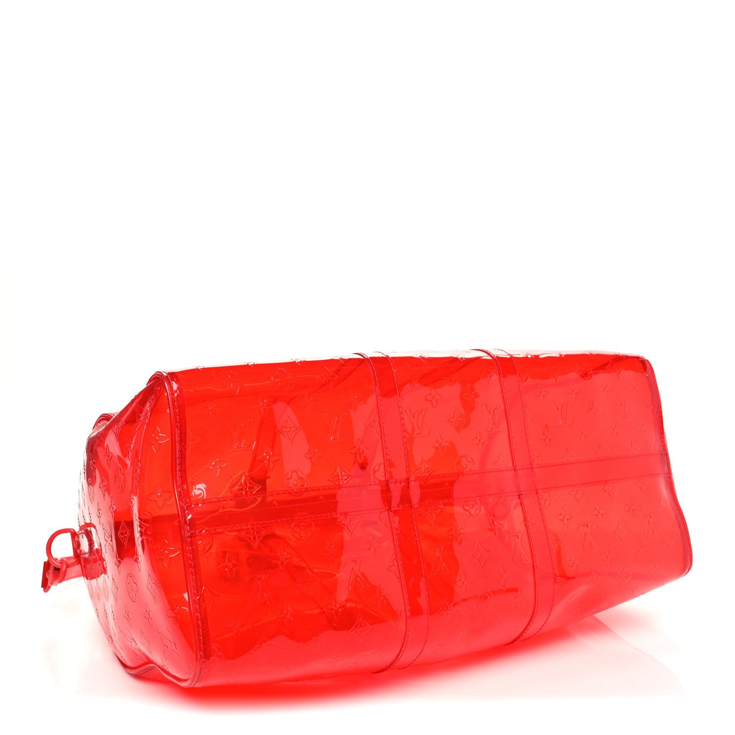 Louis Vuitton PVC Monogram Keepall Bandouliere 50 Grenadine Red