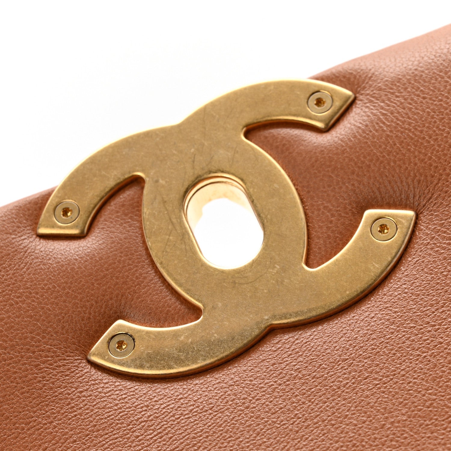 Chanel Lambskin Quilted Medium Chanel 19 Flap Brown