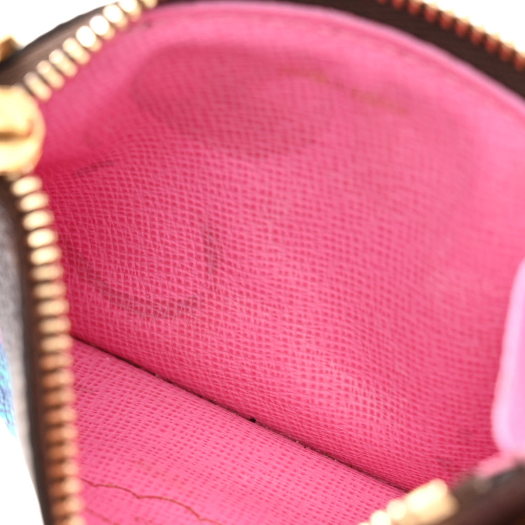 Louis Vuitton LV X YK Monogram Kusama Pumpkin Zipped Romy Card Holder