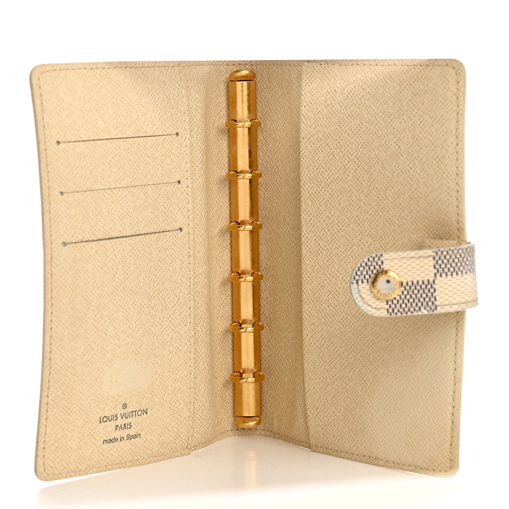 Louis Vuitton Damier Azur Small Ring Agenda Cover