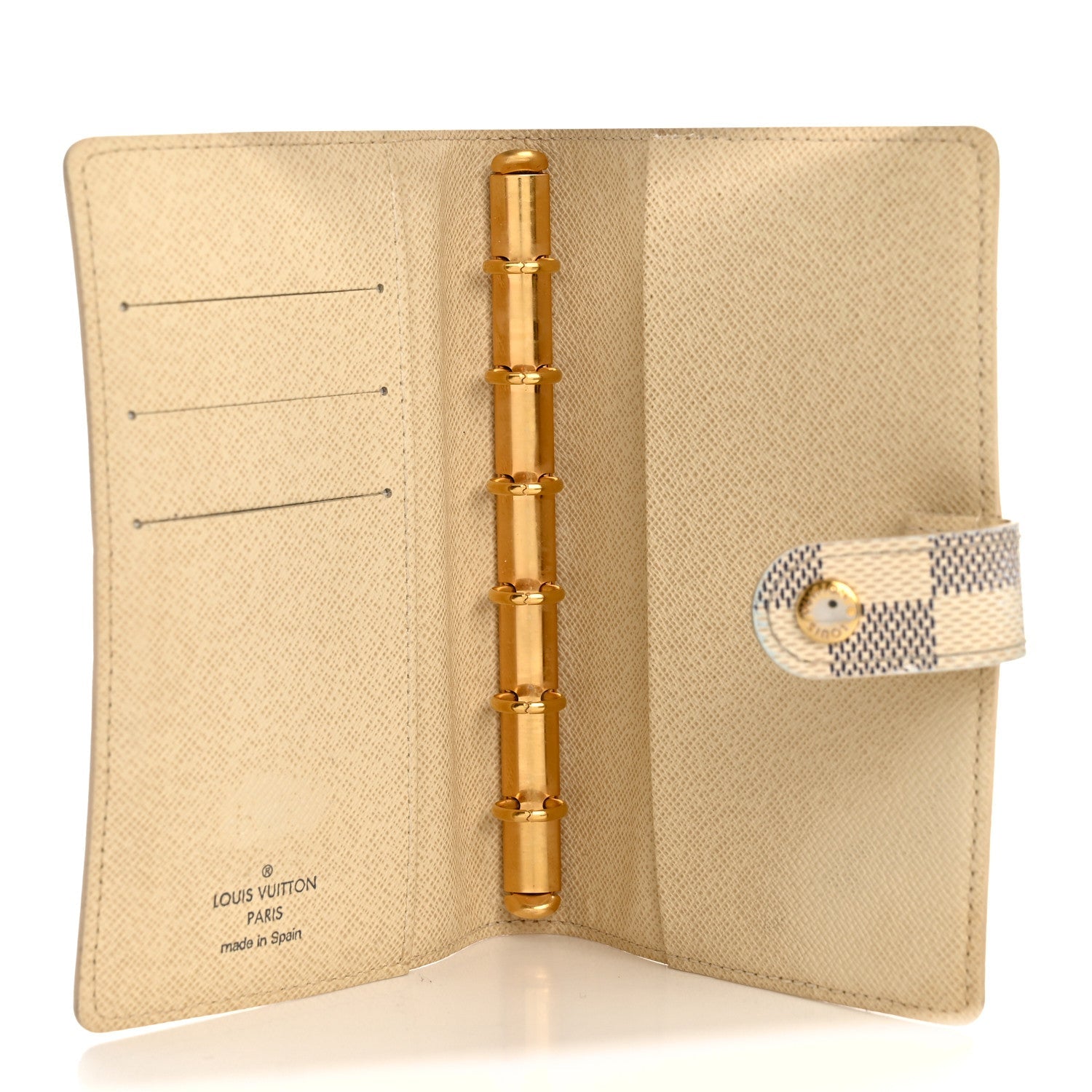 Louis Vuitton Damier Azur Small Ring Agenda Cover