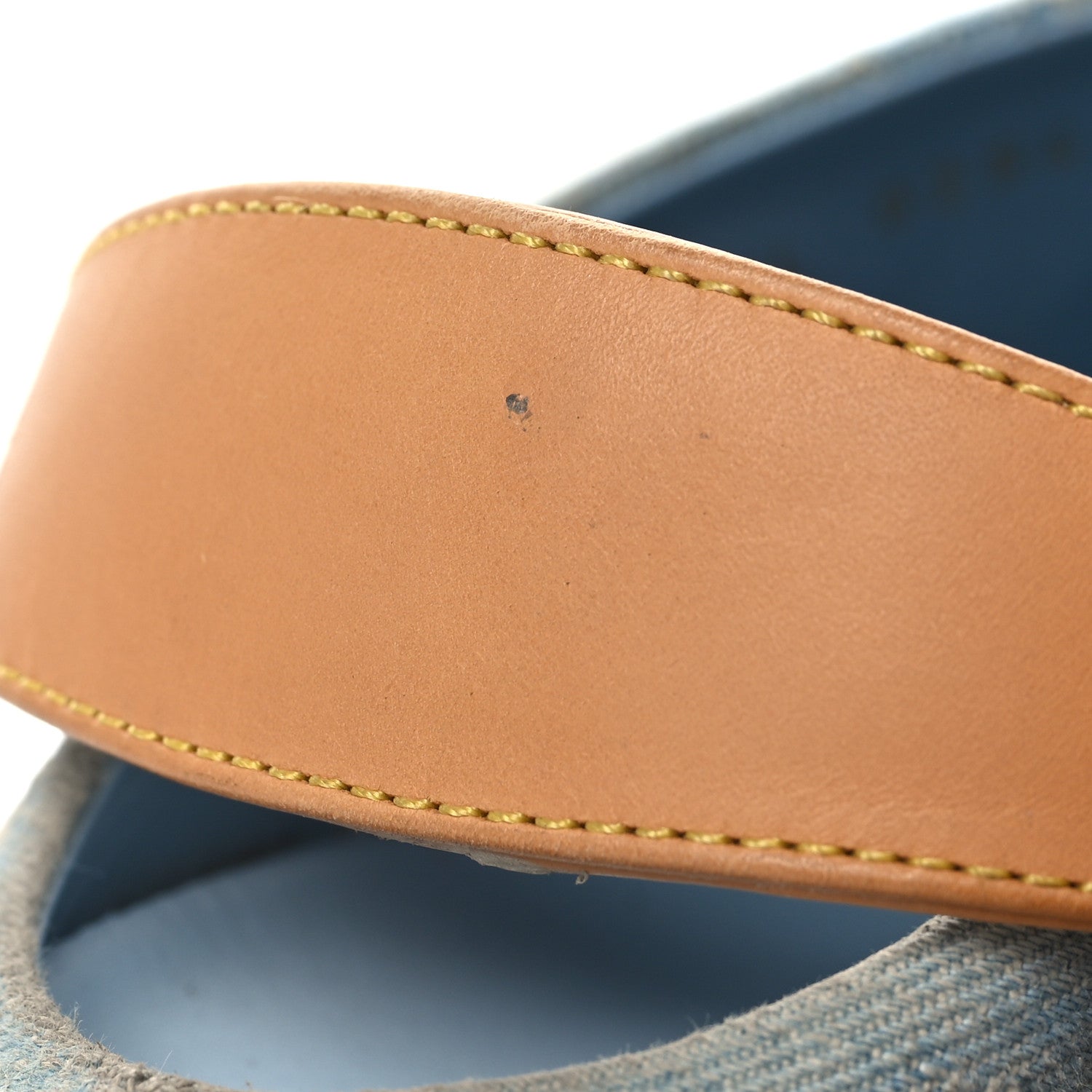 Louis Vuitton Monogram Washed Denim Aspen Platform Clog Mules 36 Blue