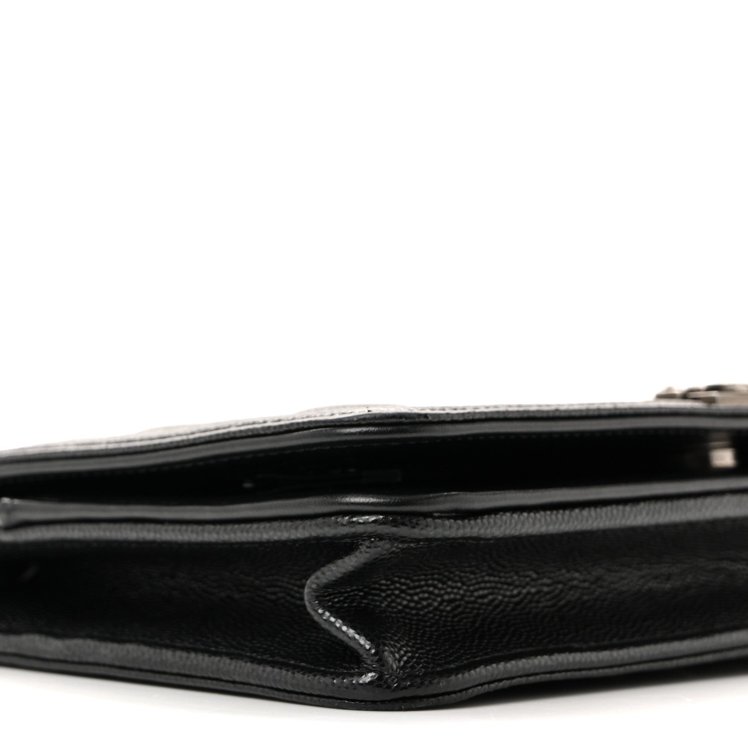 Chanel Caviar Quilted Boy Wallet On Chain WOC Black