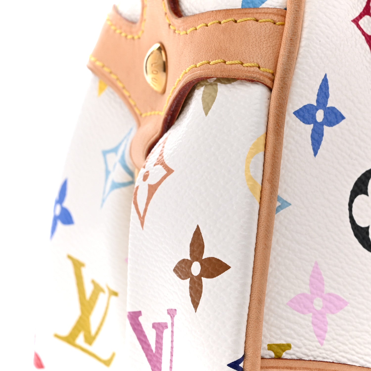 Louis Vuitton Monogram Multicolor Beverly MM White