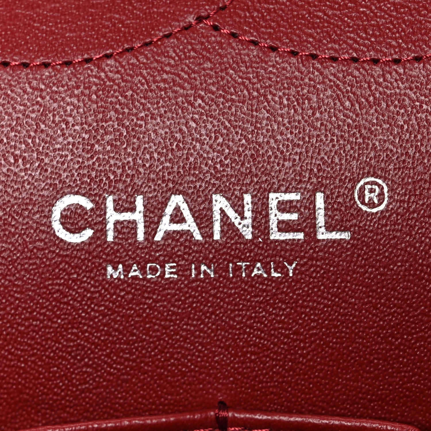 Chanel Caviar Quilted Jumbo Double Flap Burgundy