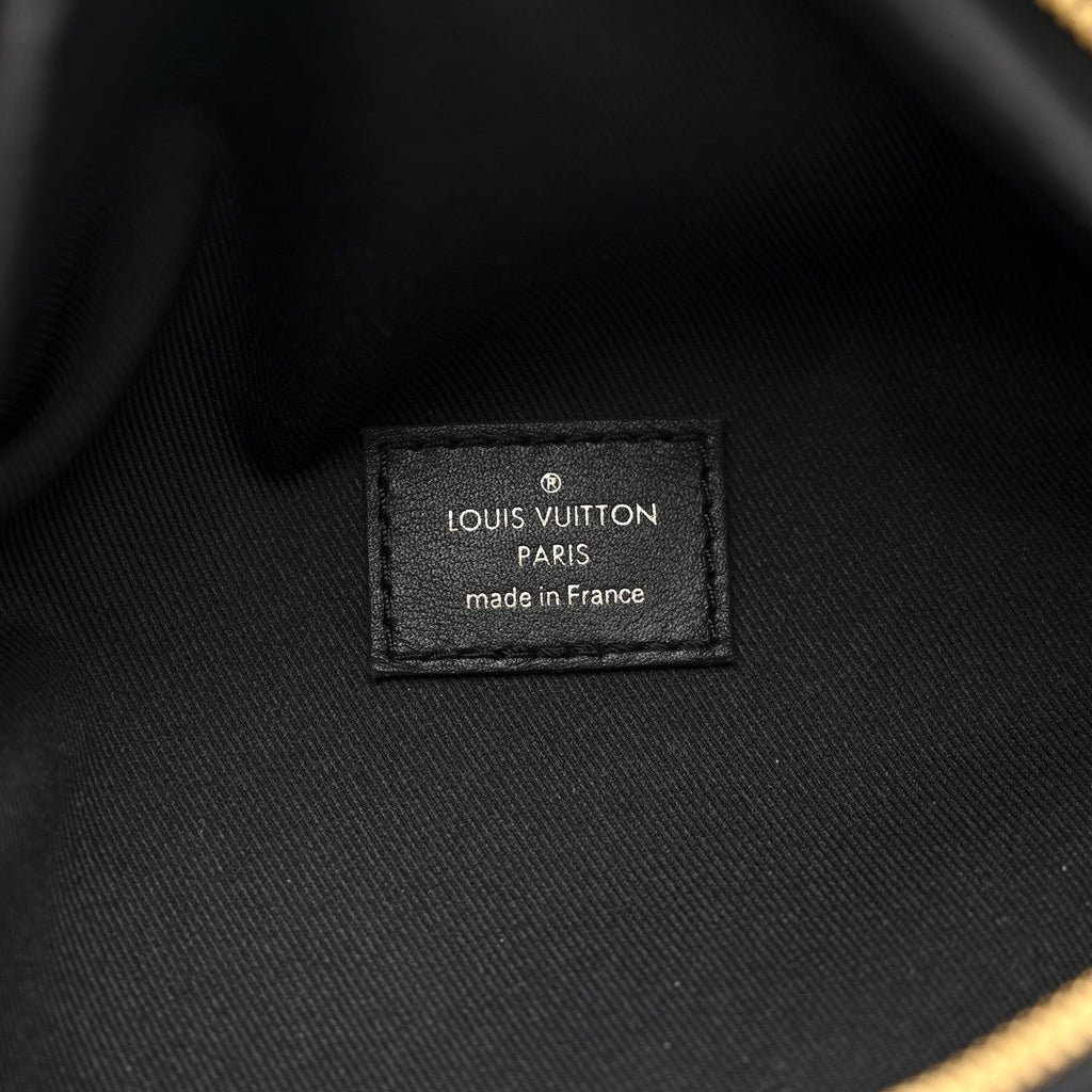 Louis Vuitton Calfskin Quilted New Wave Bumbag Black