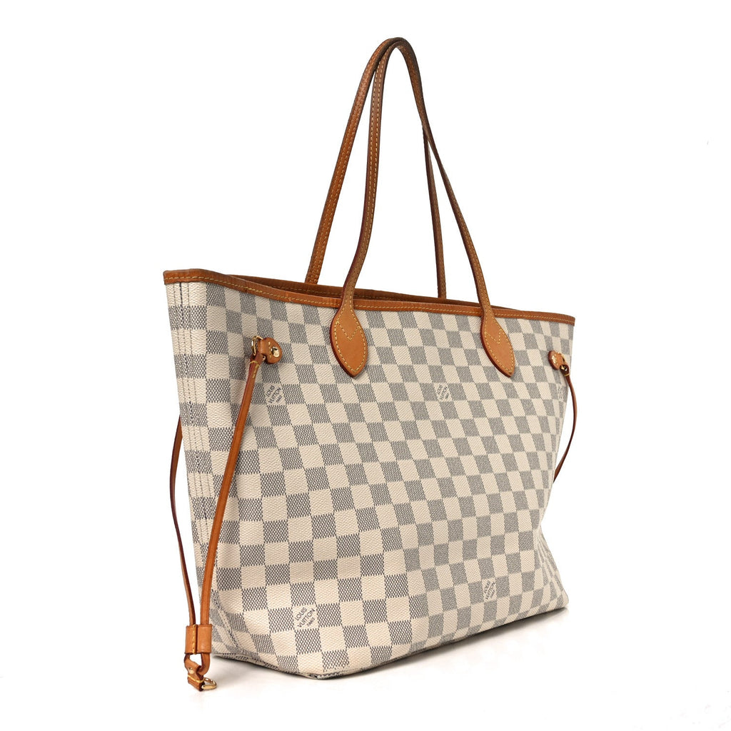 Louis Vuitton Damier Azur Neo Neverfull MM Rose Ballerine