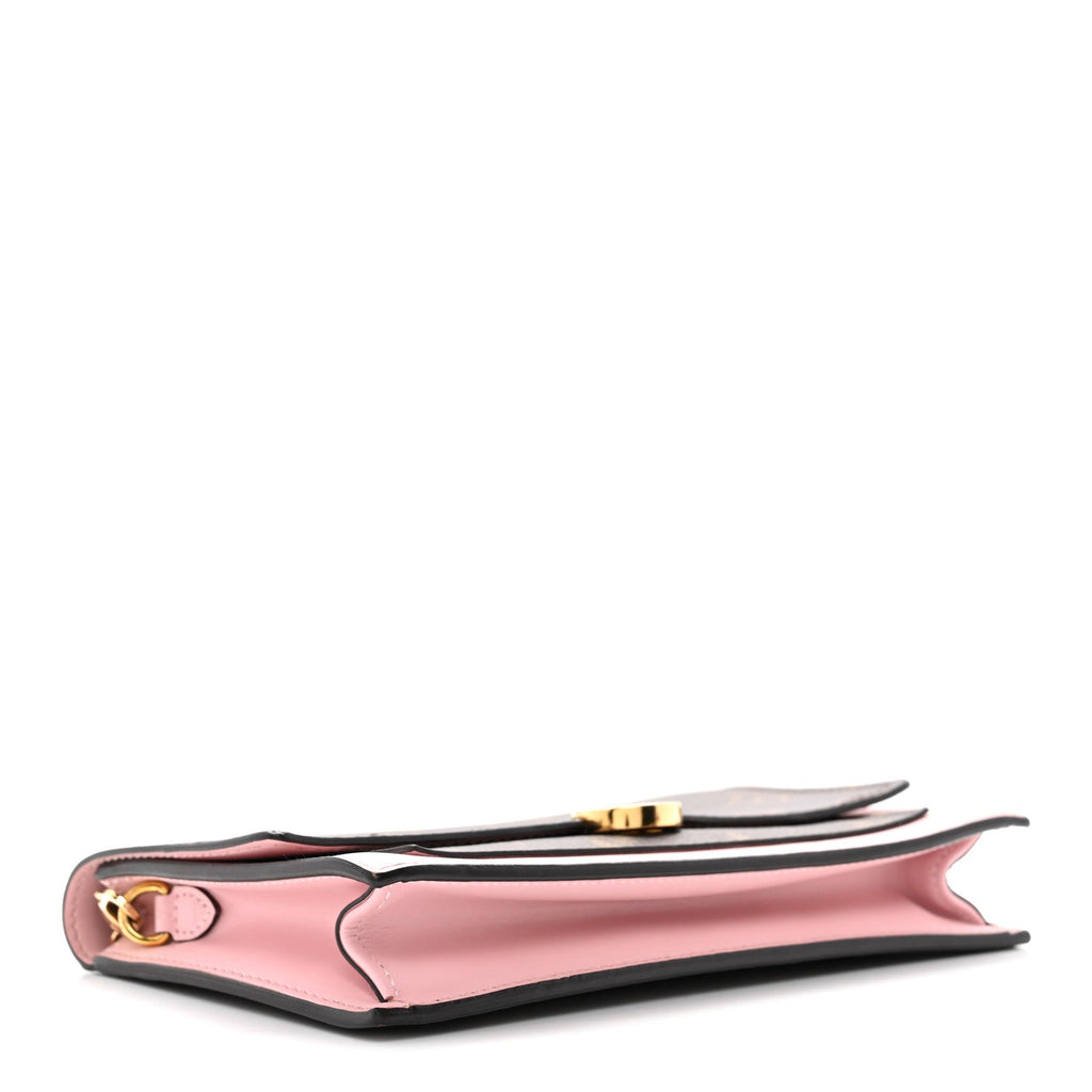Louis Vuitton Monogram Flore Chain Wallet Rose Ballerine