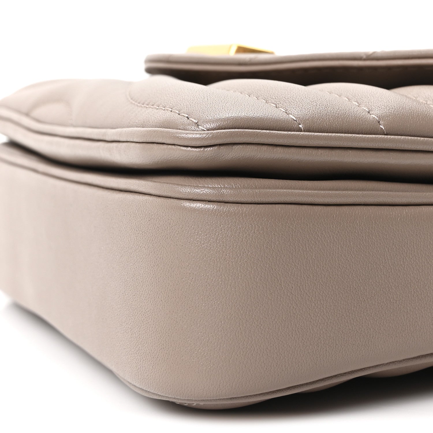 Louis Vuitton Calfskin LV New Wave Chain Bag Taupe