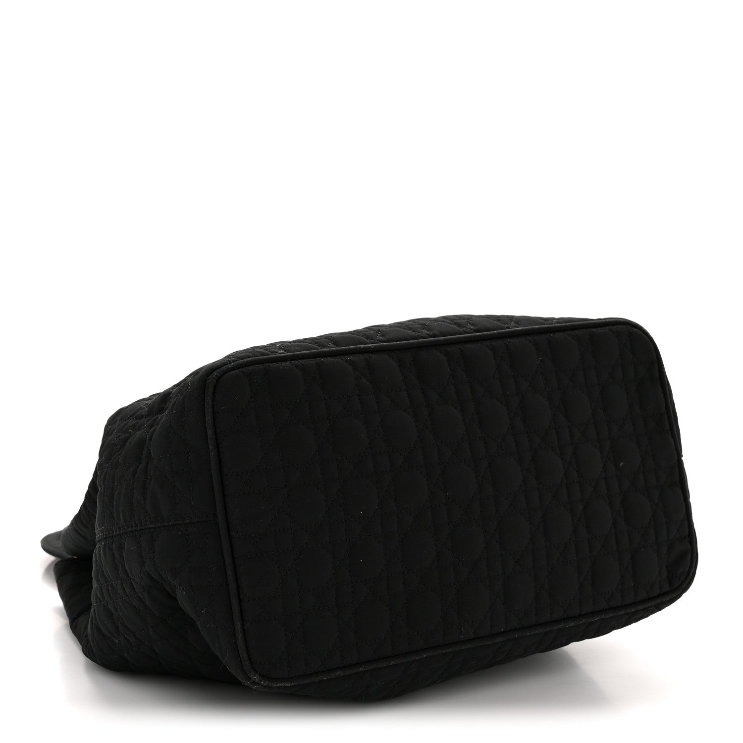 Christian Dior Nylon Cannage Medium Lady Dior Black