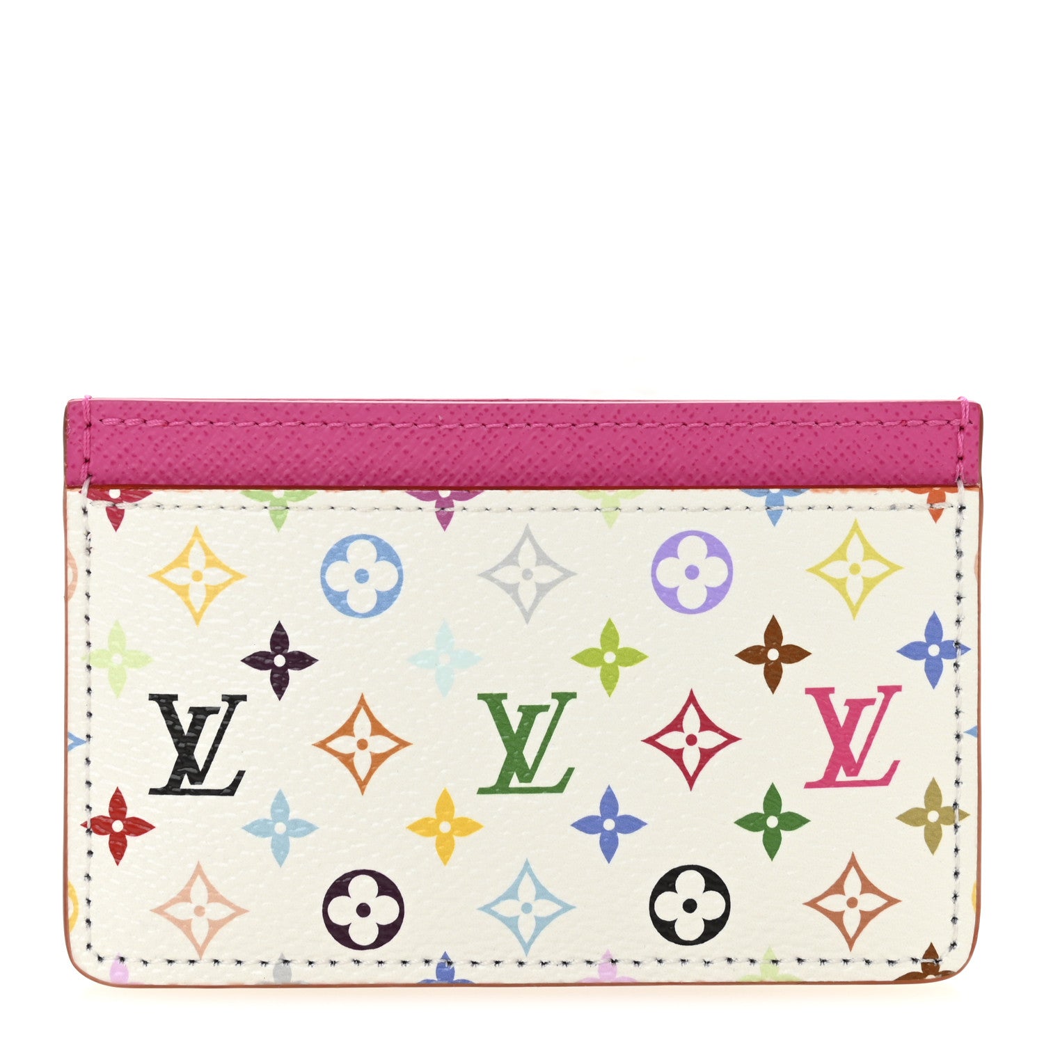 Louis Vuitton LV X TM Monogram Multicolor Card Holder Kawaii Pink