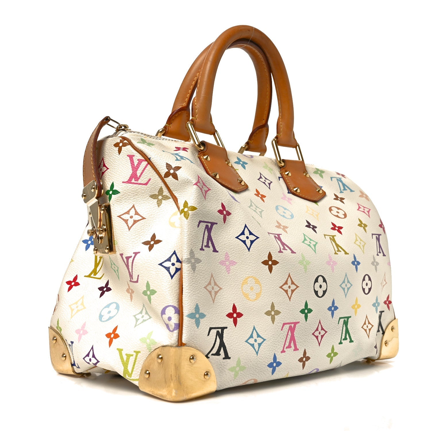 Louis Vuitton Monogram Multicolor Speedy 30 White