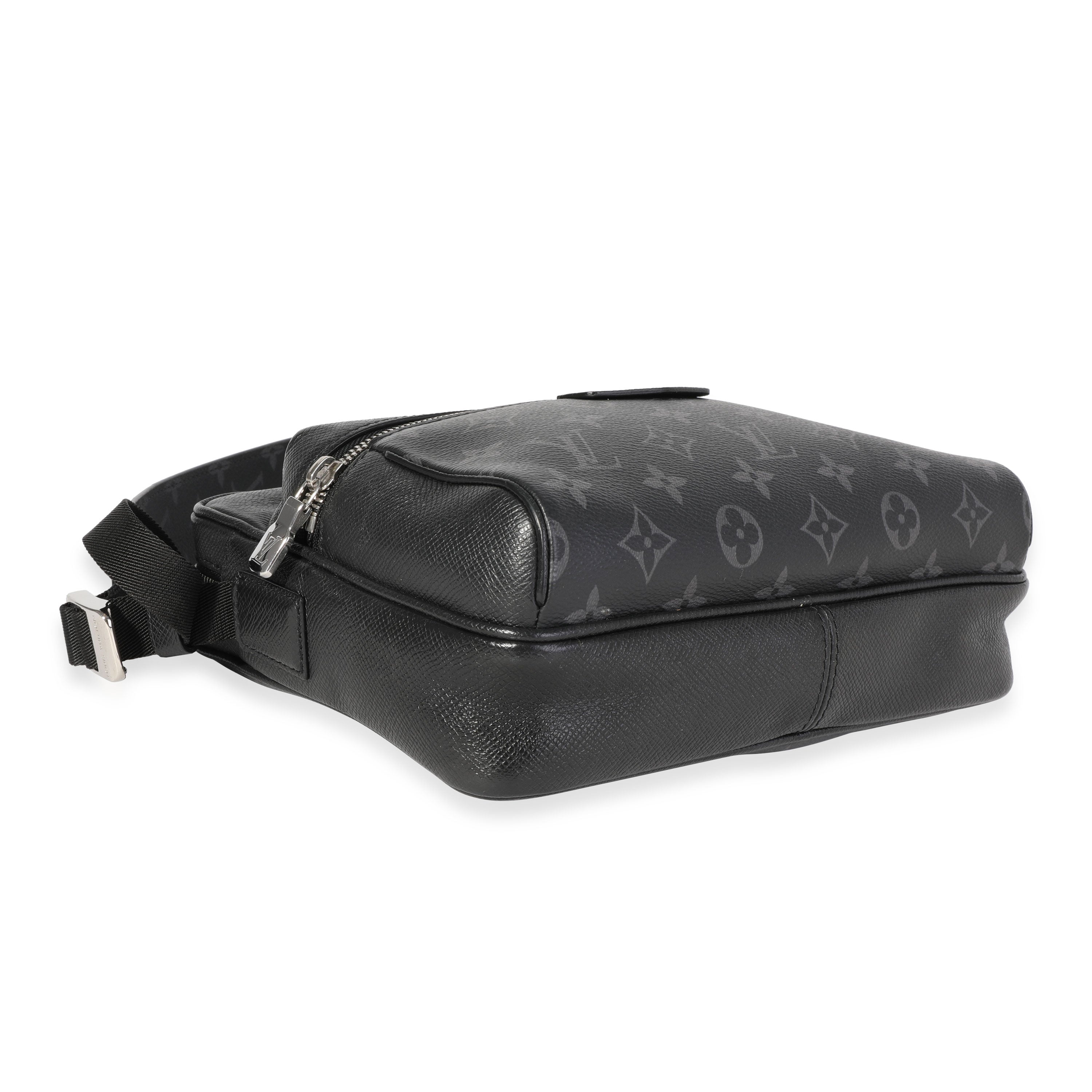 Louis Vuitton Black Taigarama & Monogram Eclipse Canvas Outdoor Messenger