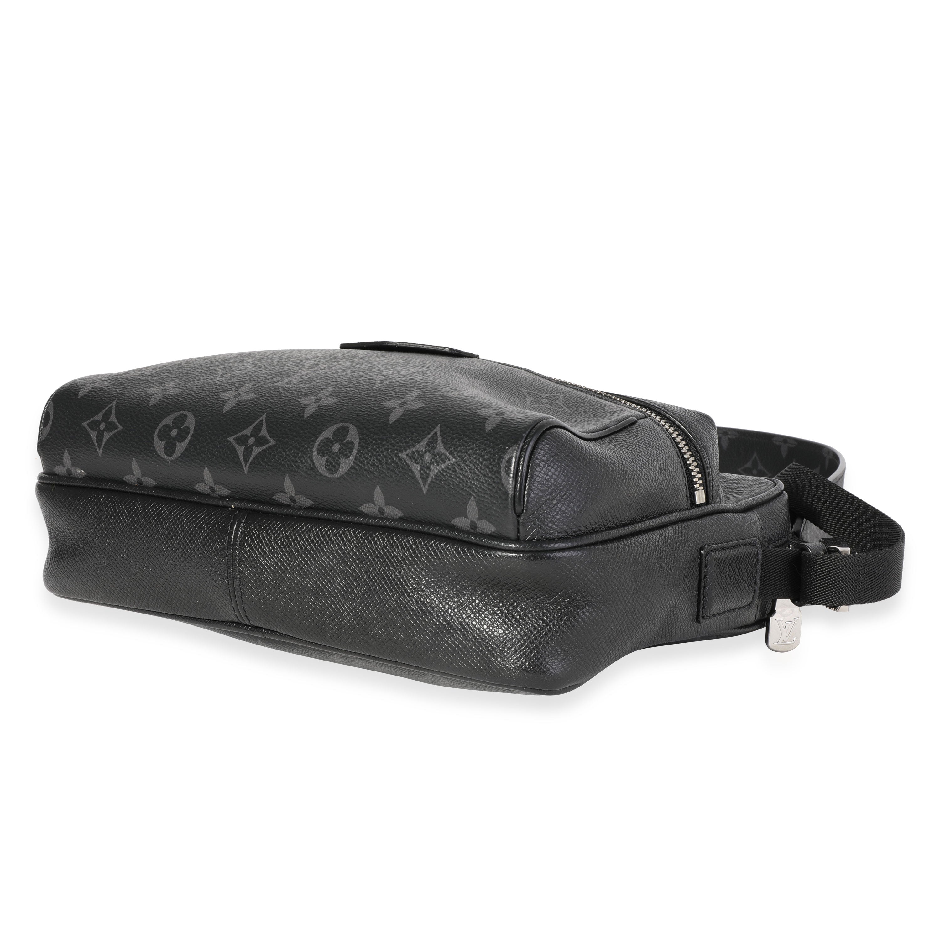 Louis Vuitton Black Taigarama & Monogram Eclipse Canvas Outdoor Messenger