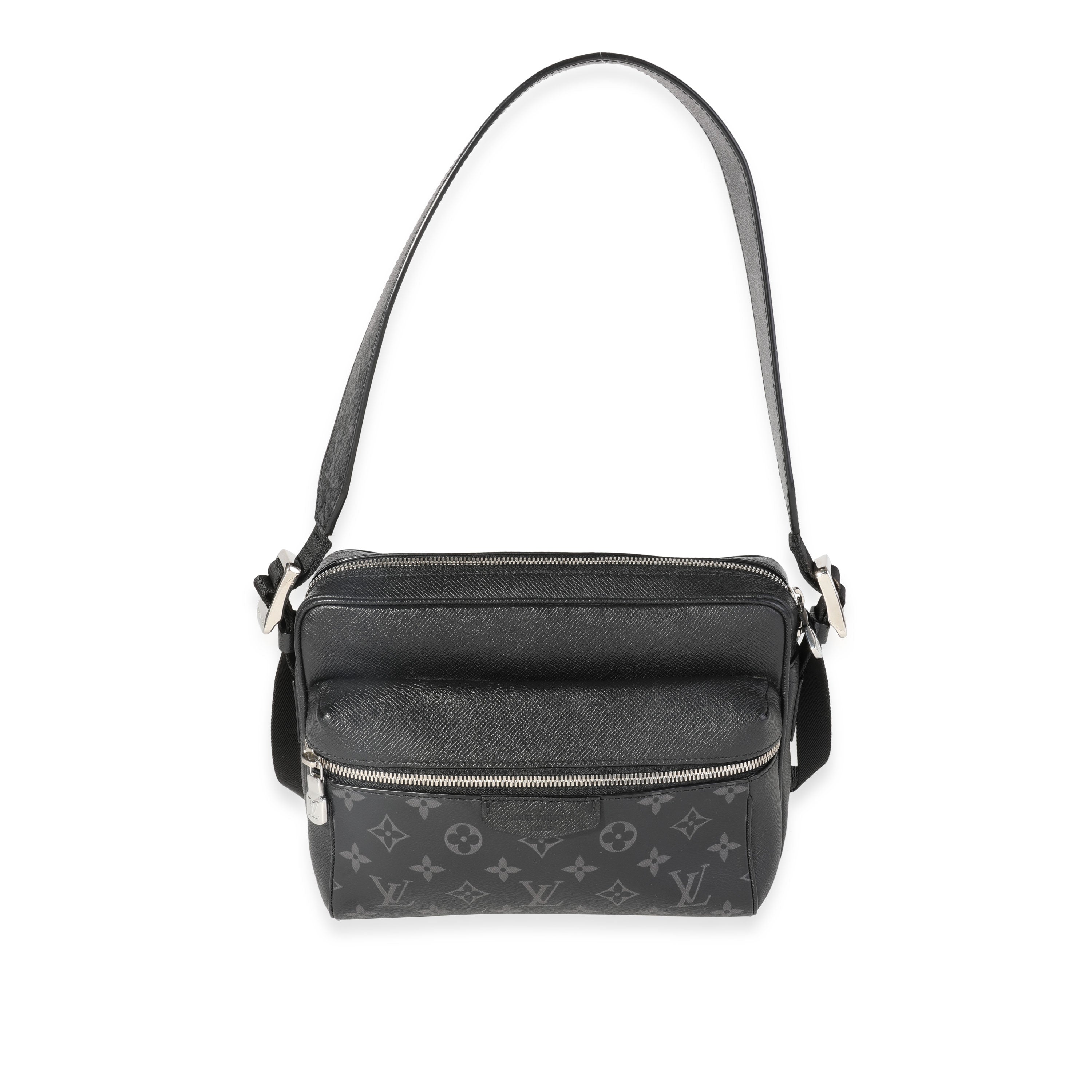 Louis Vuitton Black Taigarama & Monogram Eclipse Canvas Outdoor Messenger