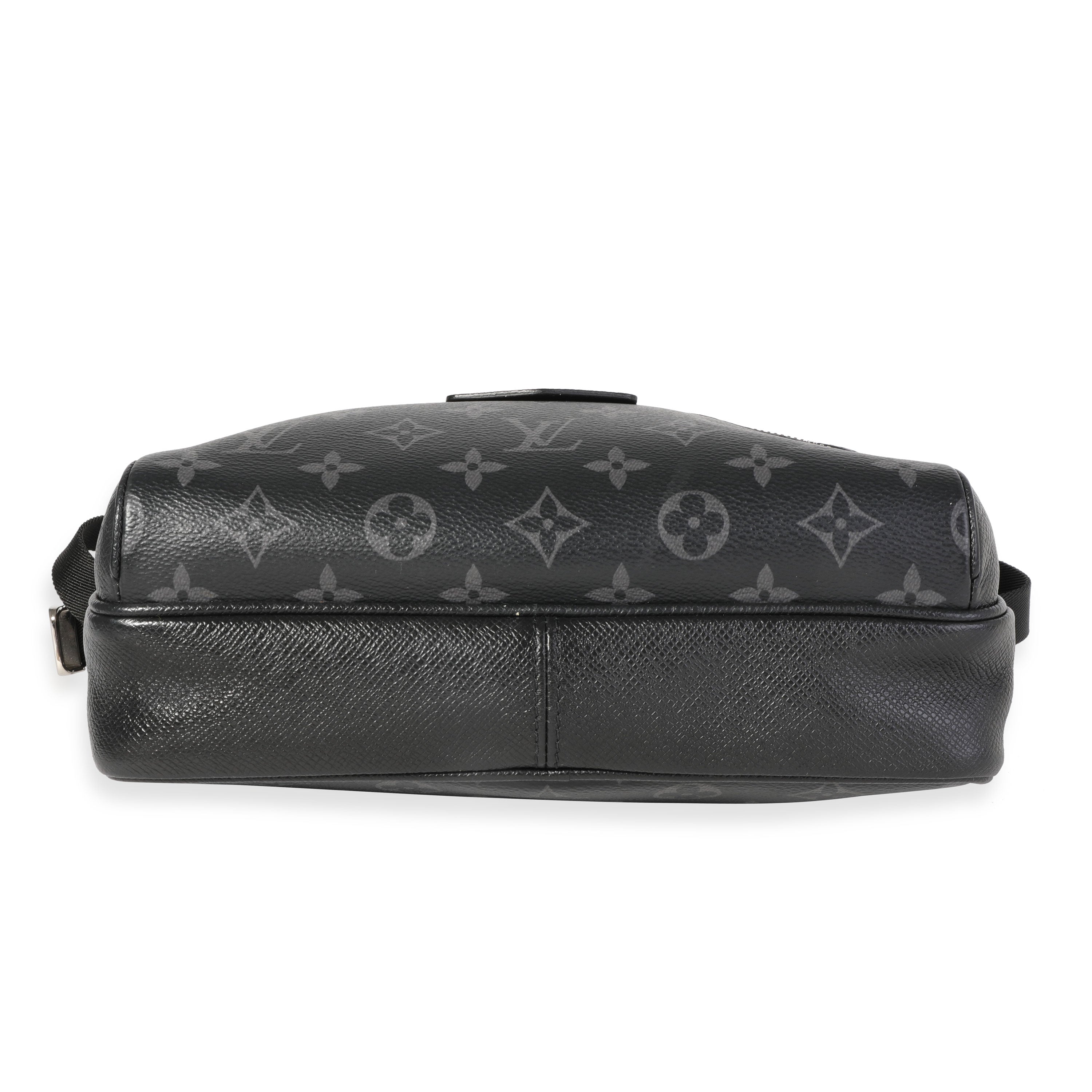 Louis Vuitton Black Taigarama & Monogram Eclipse Canvas Outdoor Messenger