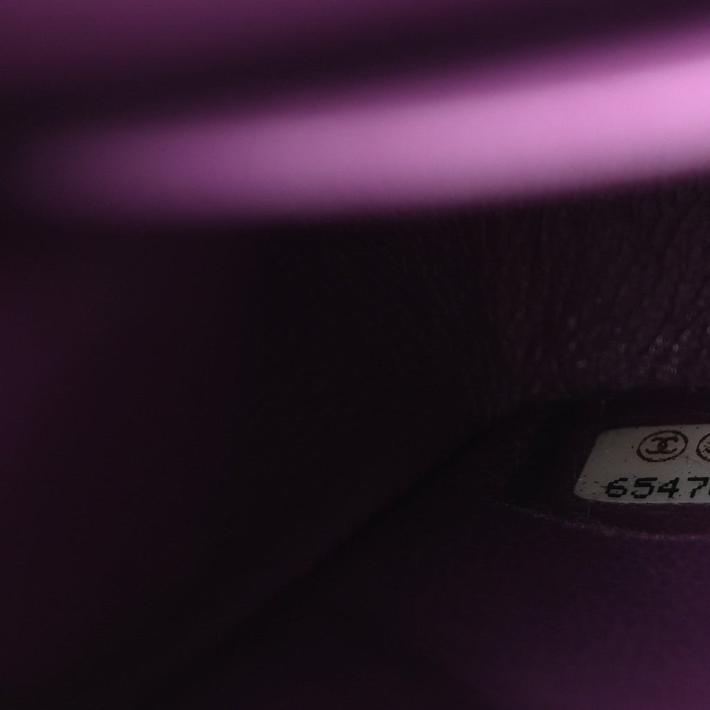 Chanel Caviar Quilted Medium Double Flap Purple