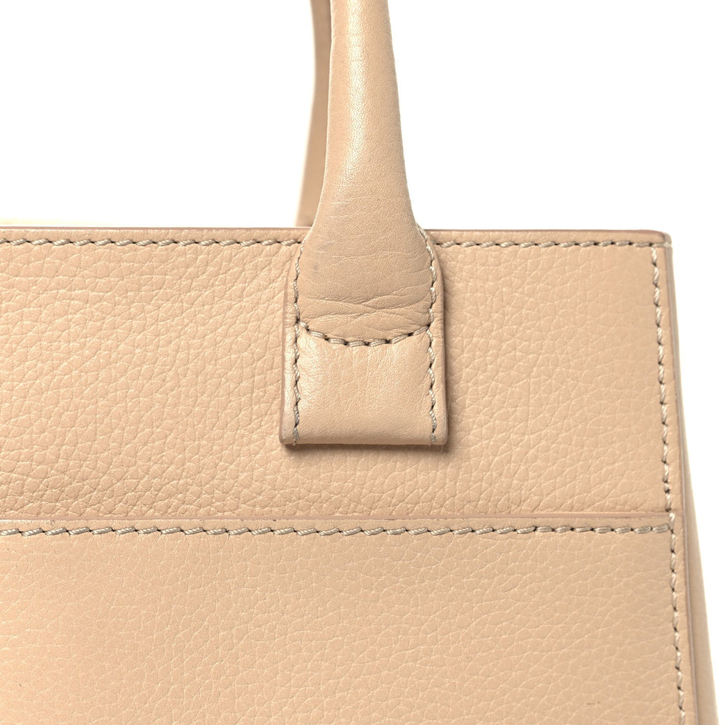 Chanel Grained Calfskin Mini Neo Executive Shopper Tote Light Beige