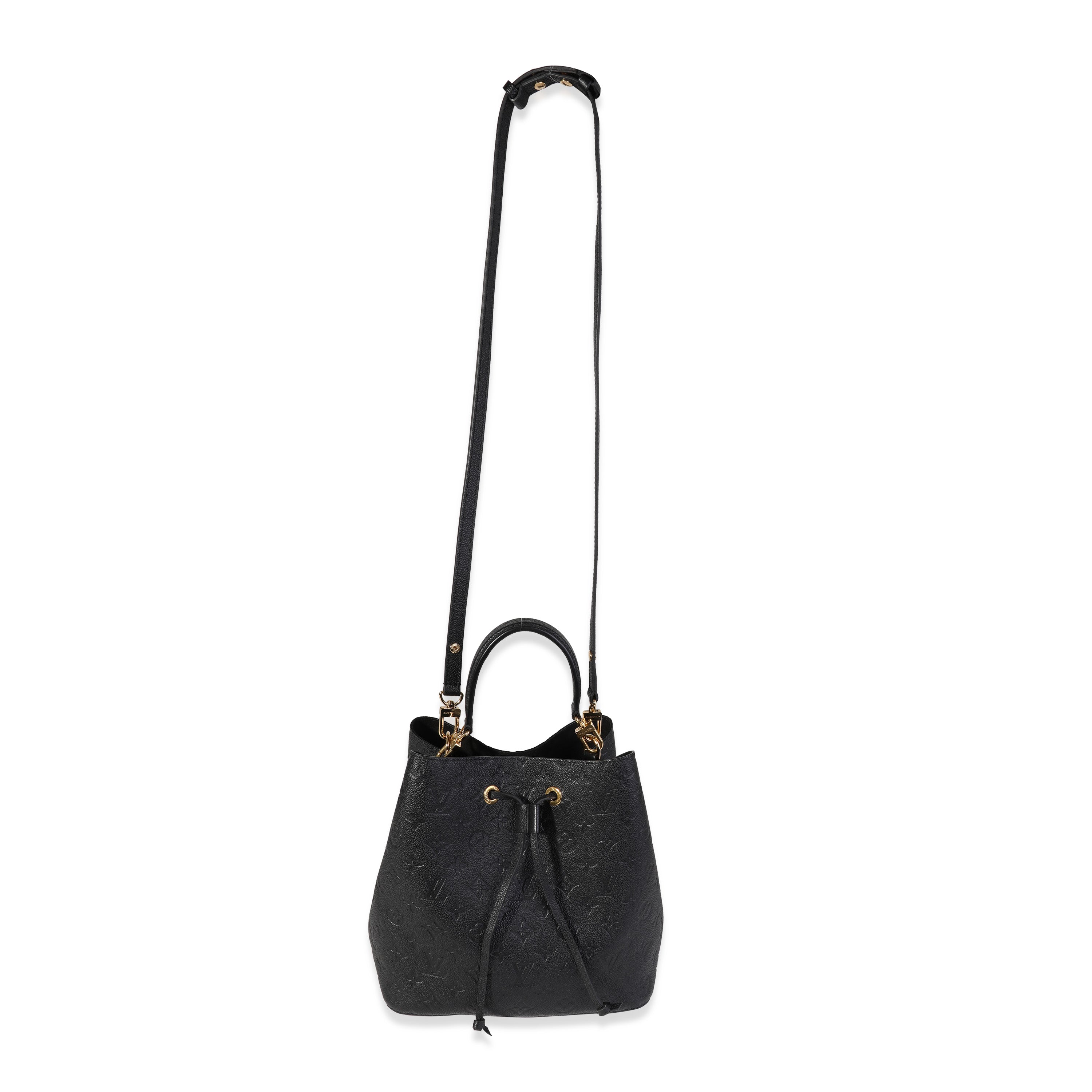 Louis Vuitton Black Monogram Empreinte NéoNoé