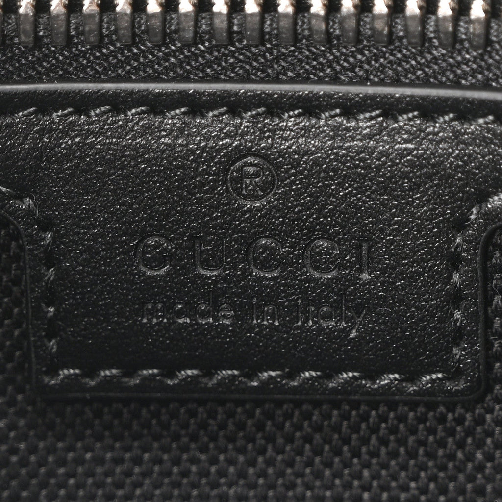 Gucci Soft GG Supreme Monogram Web Belt Bag Black Grey