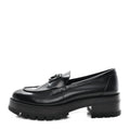 Calfskin Metal CC Loafers 40.5 Black