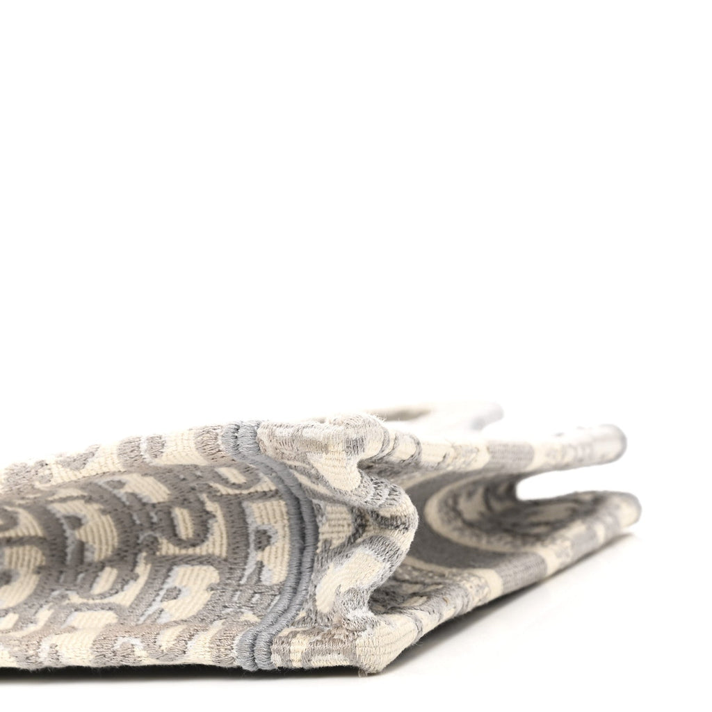 Christian Dior Oblique Mini Book Tote Grey Multicolor