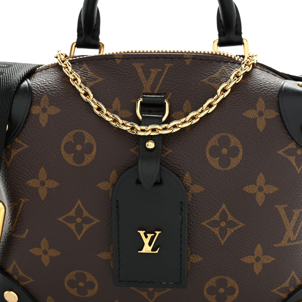 Louis Vuitton Monogram Petite Malle Souple Black