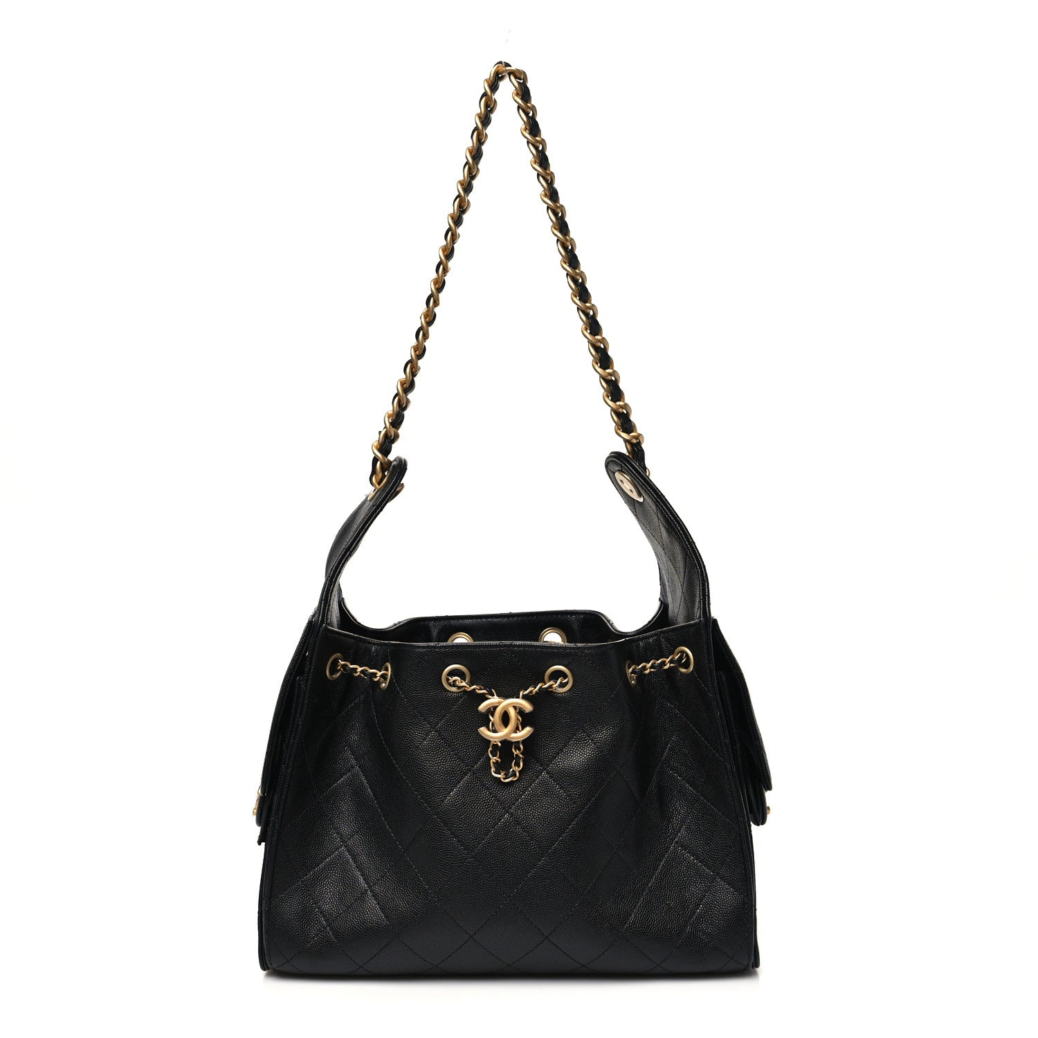 Chanel Caviar Quilted Small Chanel 25 Handbag Black