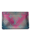 Louis Vuitton Metallic Vernis Degrade Card Holder Blue Pink