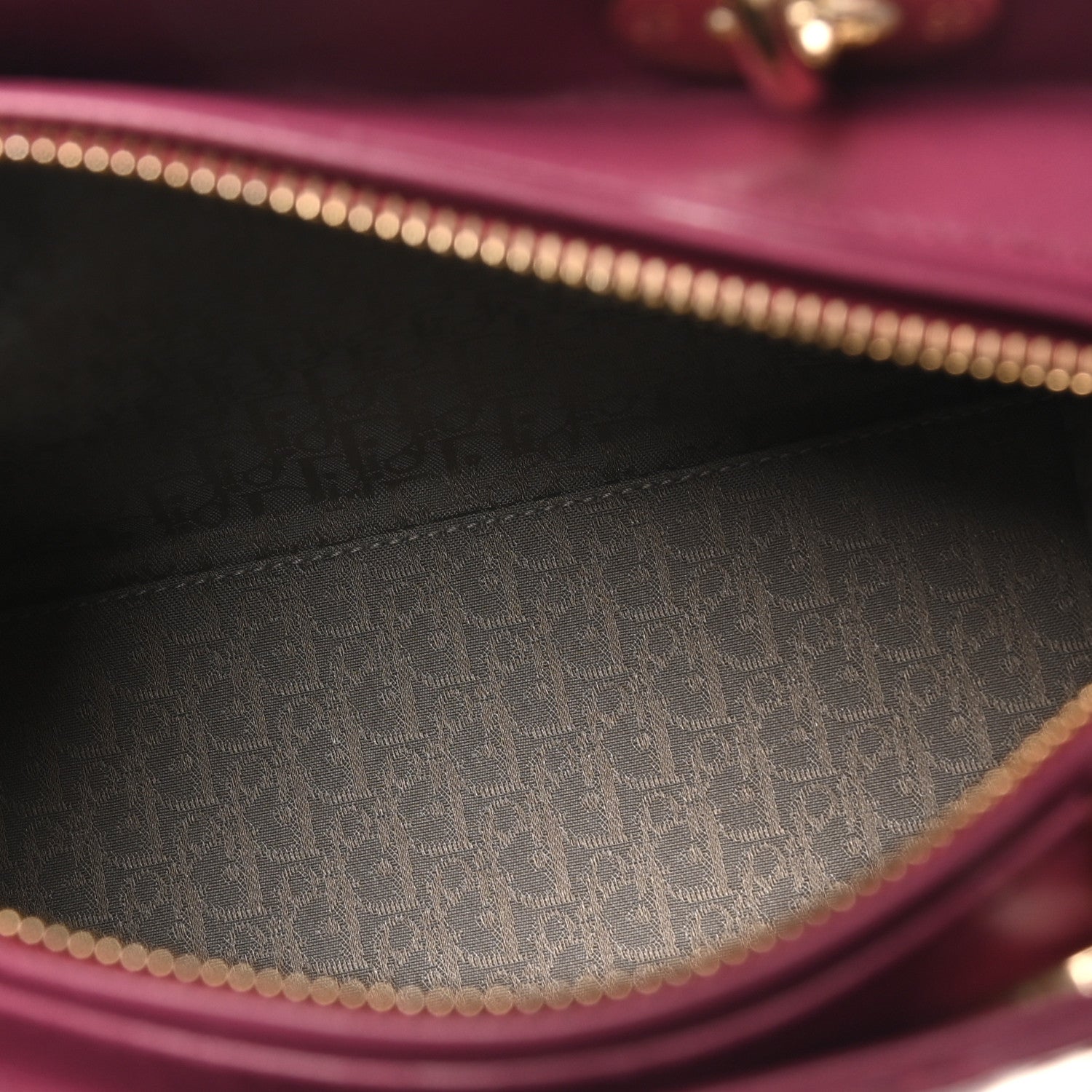 Christian Dior Lambskin Cannage Medium Lady Dior Purple