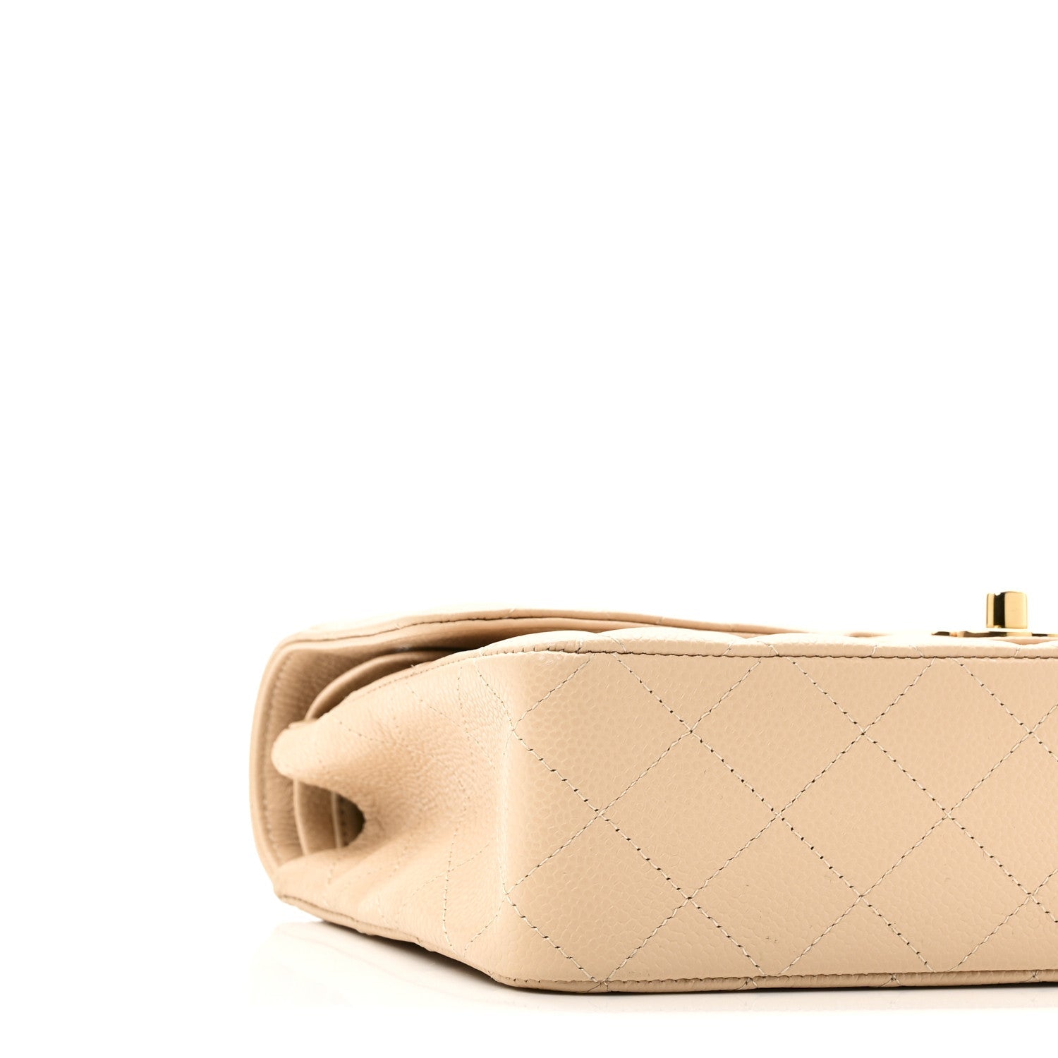 Chanel Caviar Quilted Medium Double Flap Beige