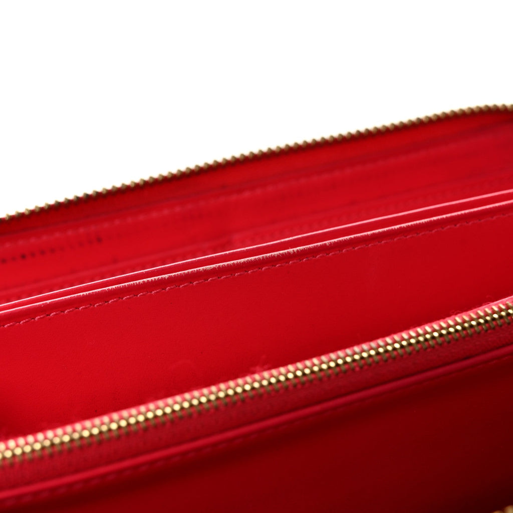 Louis Vuitton Vernis Zippy Wallet Rose Litchi