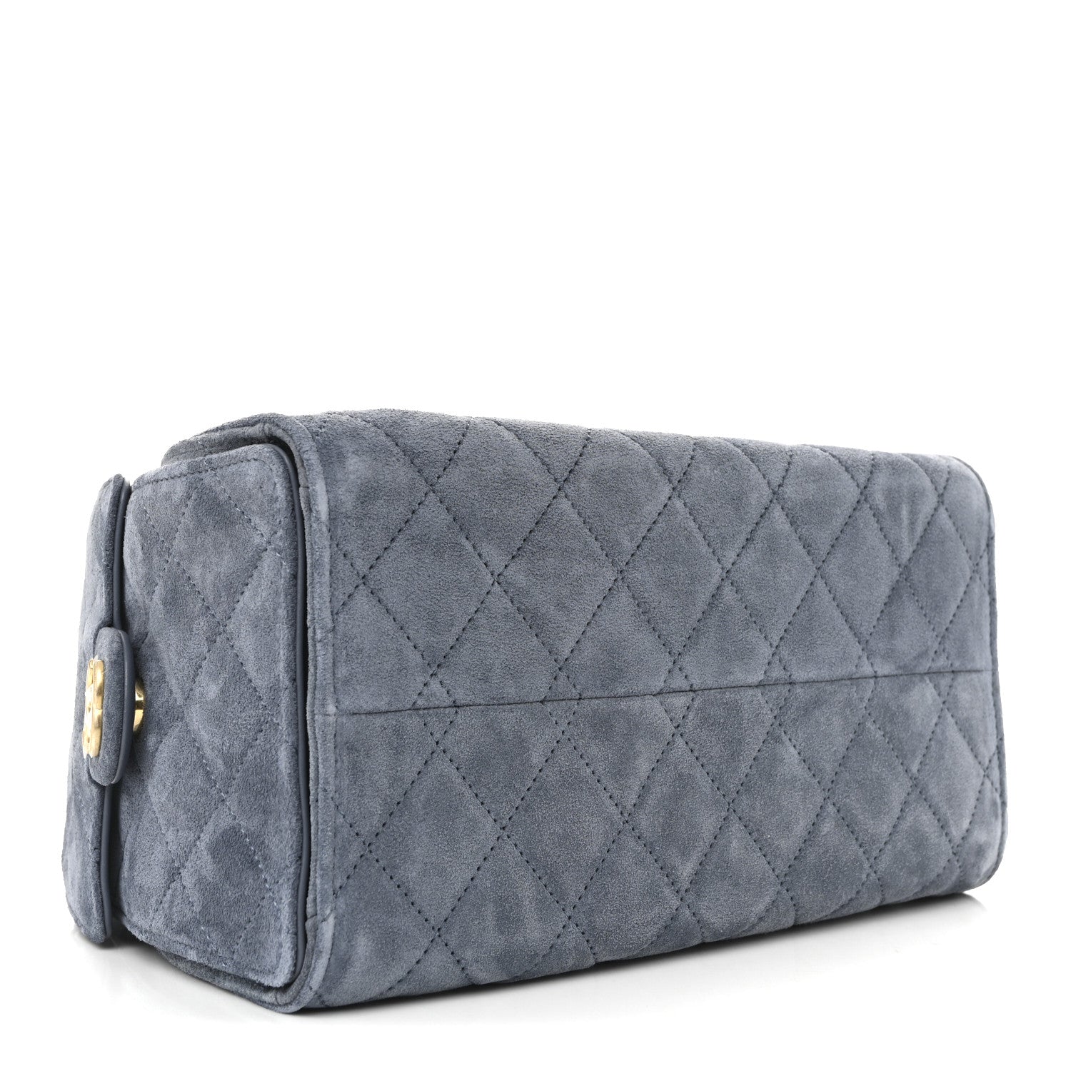 Chanel Suede Quilted Small Chanel 25 Handbag Blue