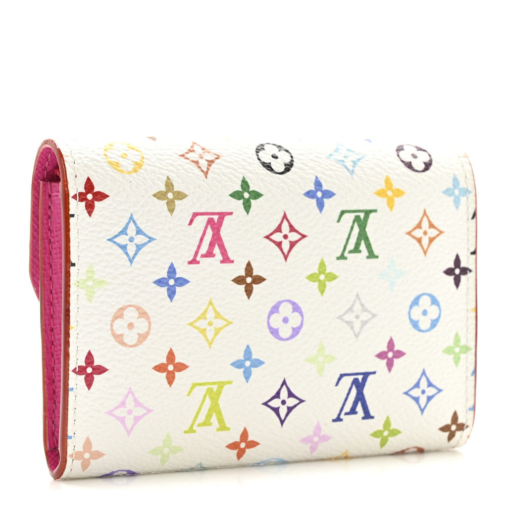 Louis Vuitton LV X TM Monogram Multicolor Rosalie Coin Purse White Kawaii Pink