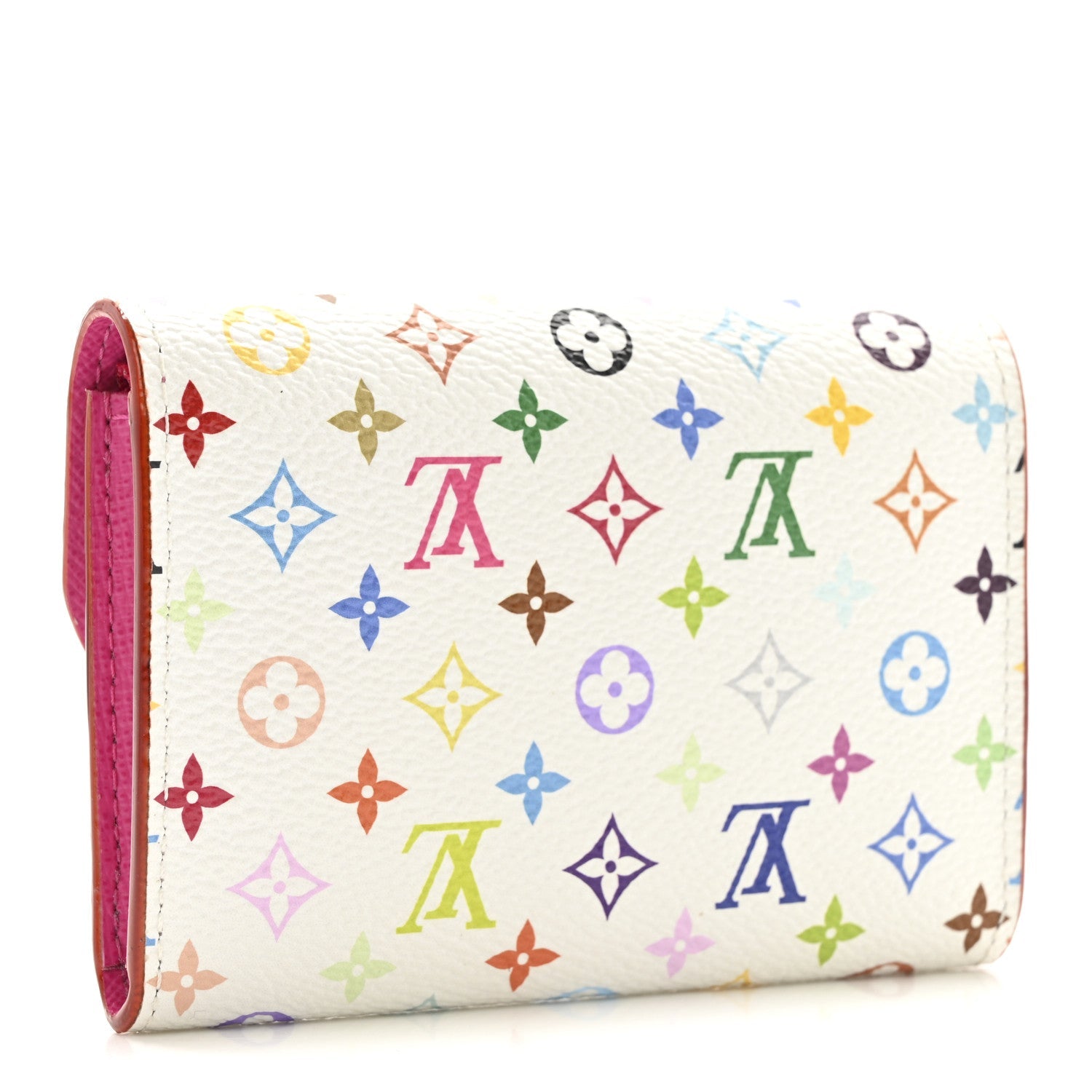 Louis Vuitton LV X TM Monogram Multicolor Rosalie Coin Purse White Kawaii Pink