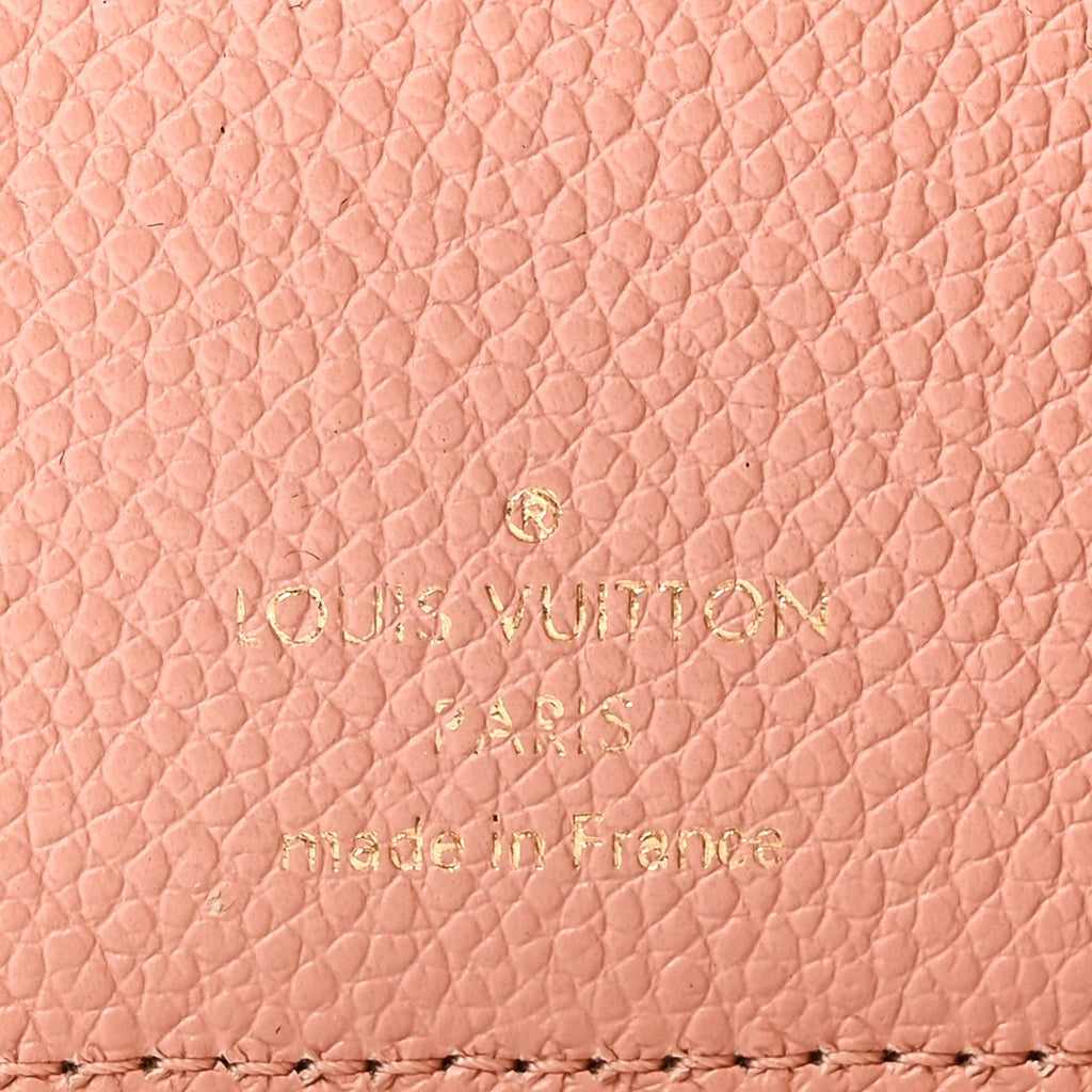 Louis Vuitton Empreinte Monogram Giant Clea Wallet Rose Trianon Creme