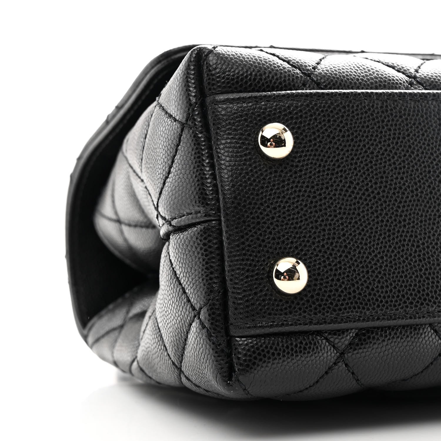 Chanel Caviar Quilted Mini Coco Handle Flap Black