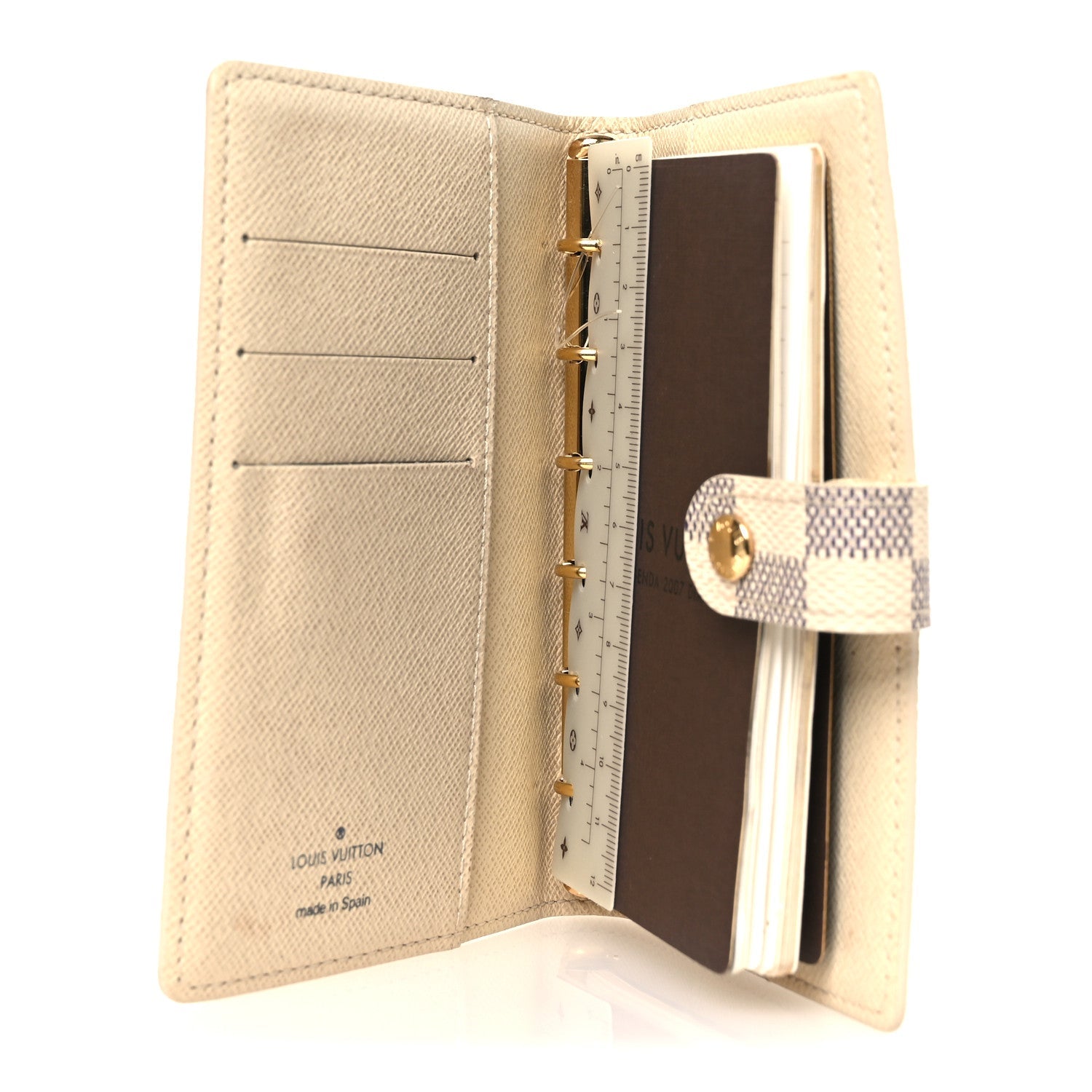 Louis Vuitton Damier Azur Small Ring Agenda Cover