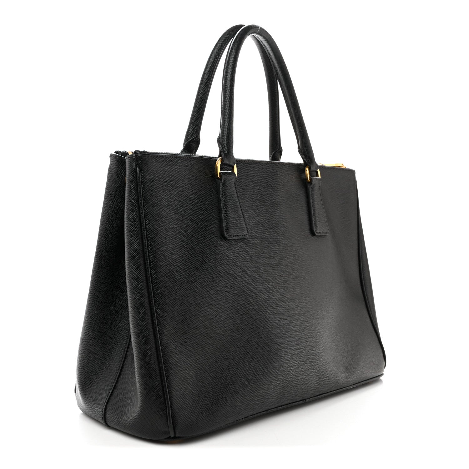 Prada Saffiano Lux Medium Galleria Double Zip Tote Black