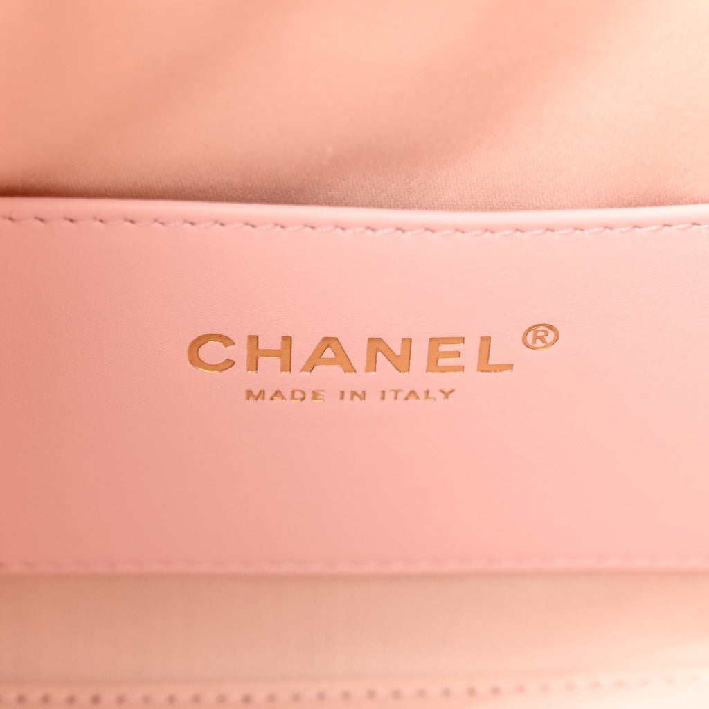 Chanel Caviar Quilted Mini Chanel 25 Handbag Light Pink
