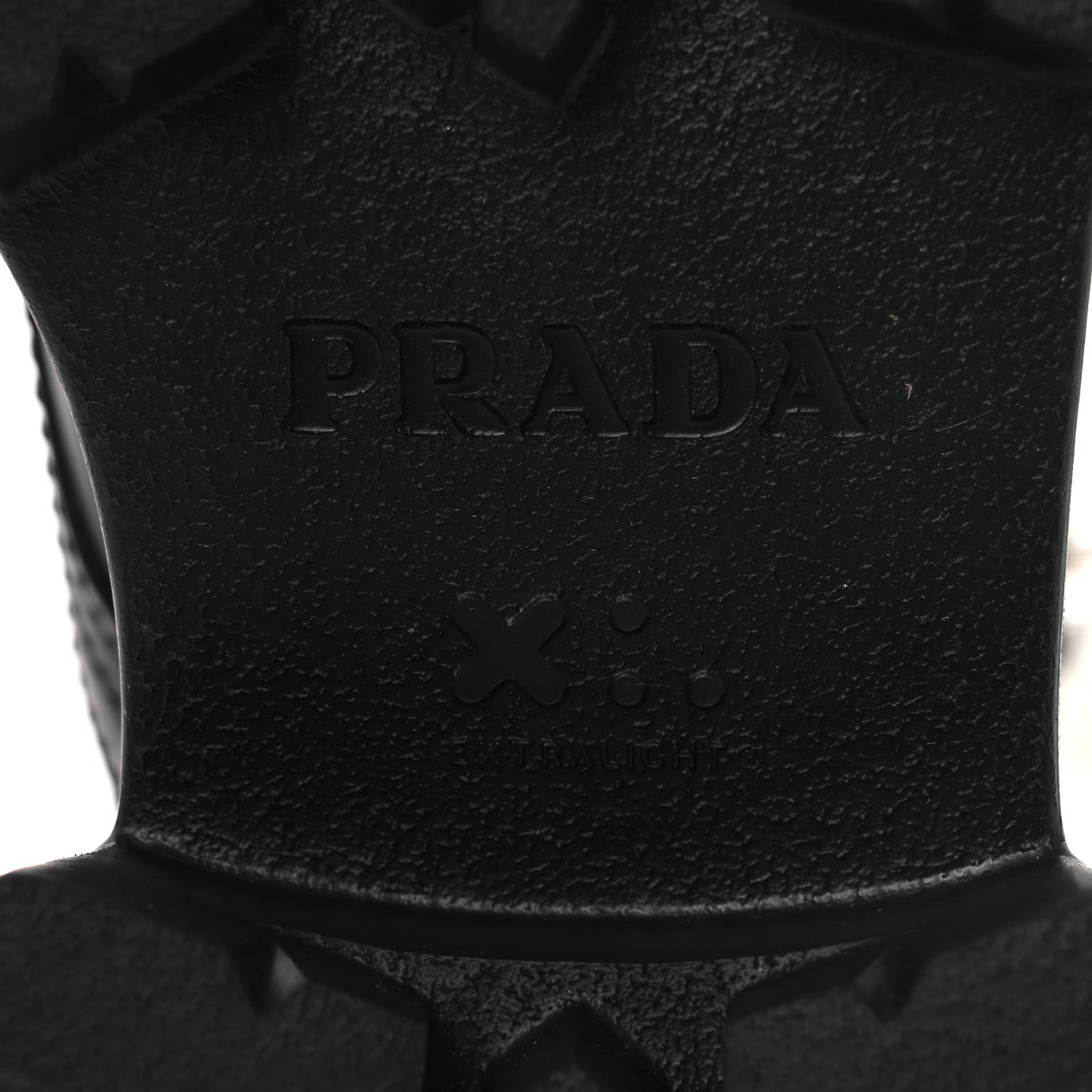 Prada Spazzolato Rois Nylon Metal Triangle Logo Monolith Pouch Pocket 55mm Boots 38 Black