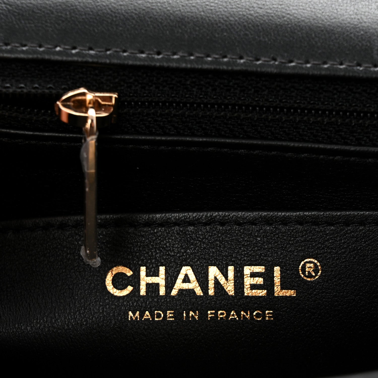 Chanel Lambskin Quilted Mini Rectangular Flap Black