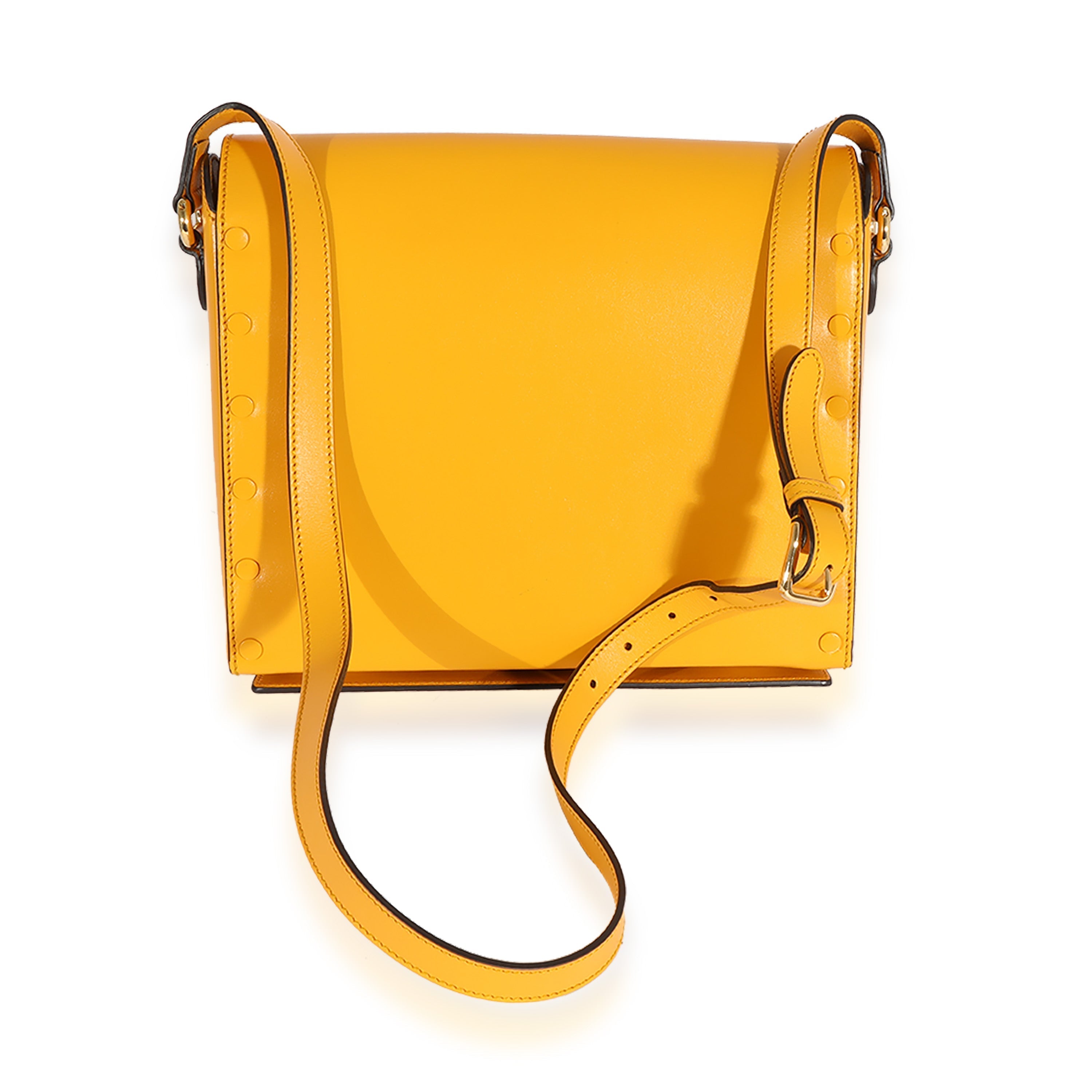 Gucci Yellow & Multicolor Leather Board Messenger Bag