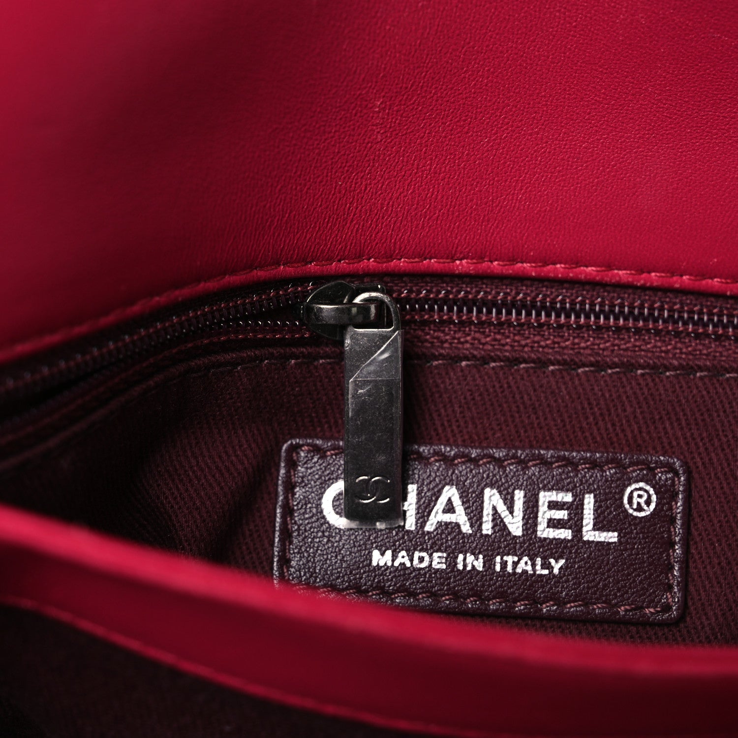 Chanel Lambskin Quilted Large Daily Supple Flap Dark Pink