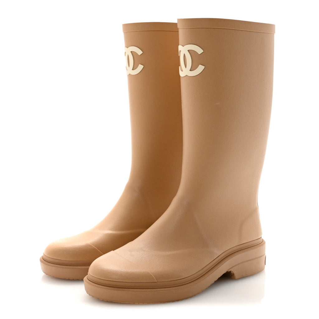 Caoutchouk CC High Boots 37 Beige