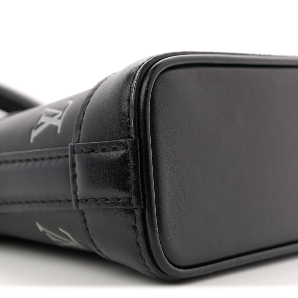 Louis Vuitton Nano Alma Black Silver