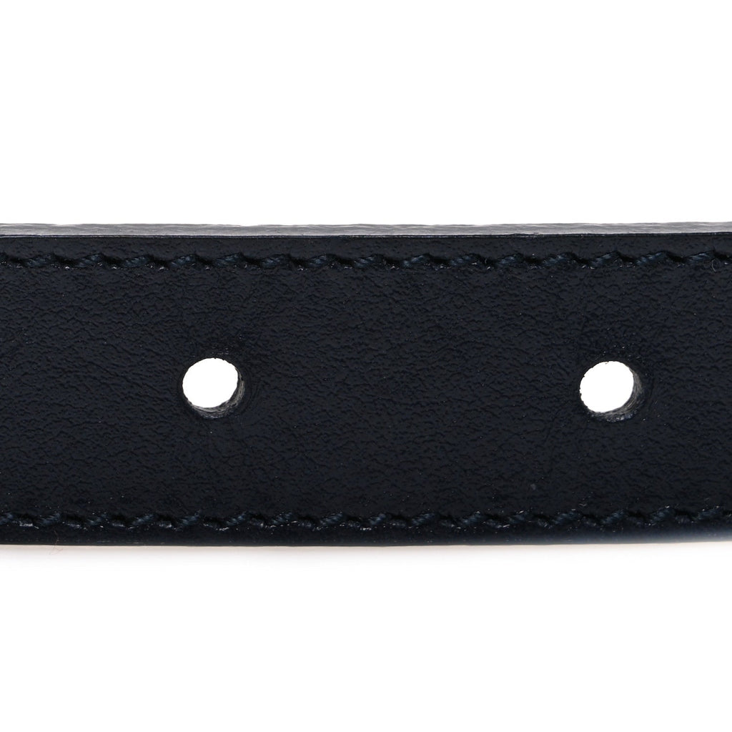 Gucci Calfskin GG Supreme Monogram Double G Reversible 20mm Belt  80 32 Beige Ebony Black