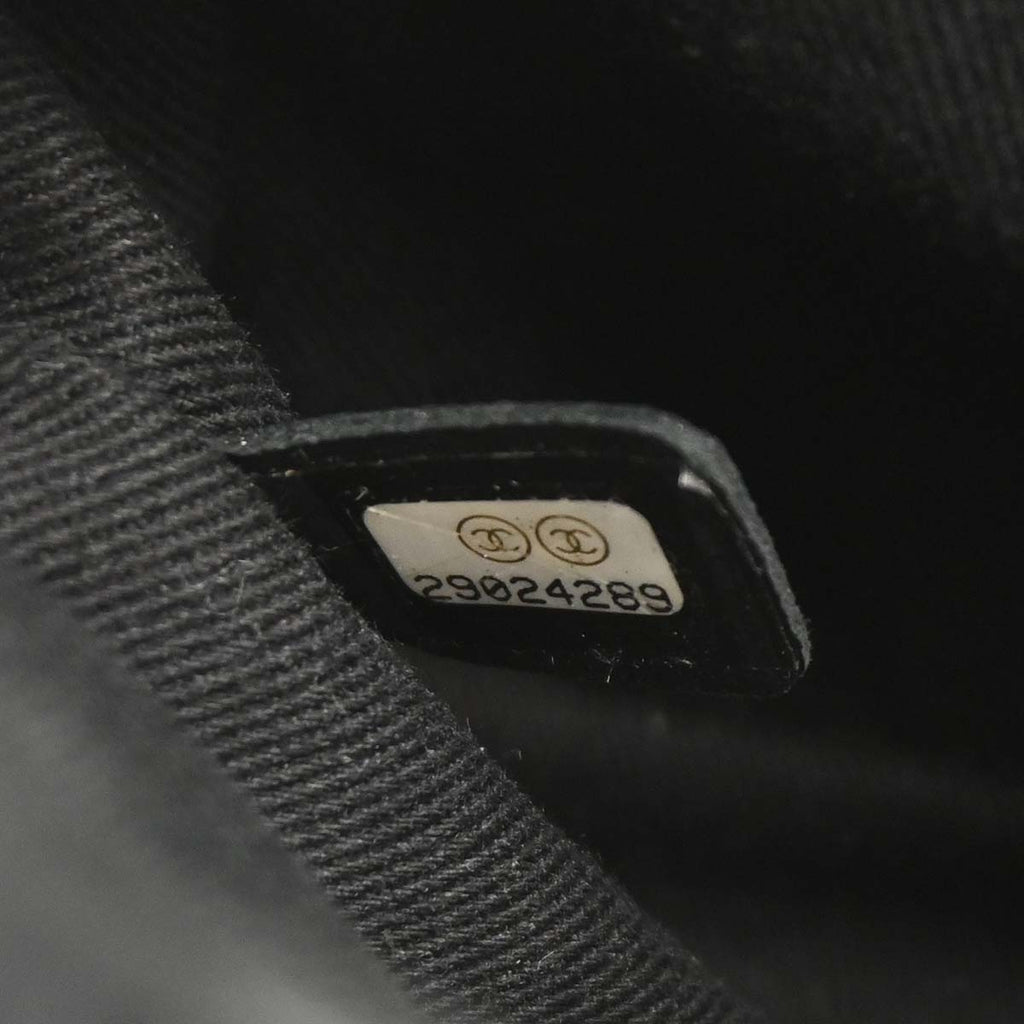 Chanel 2019 Black Mouton Chevron Coco Handle 2way Shoulder Handbag