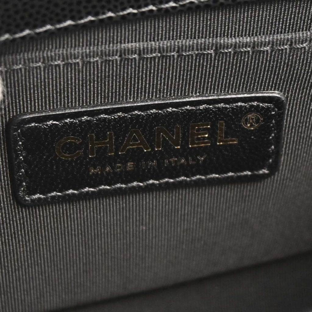 Boy Chanel 2019 Black Caviar Skin Small Chain Shoulder Bag